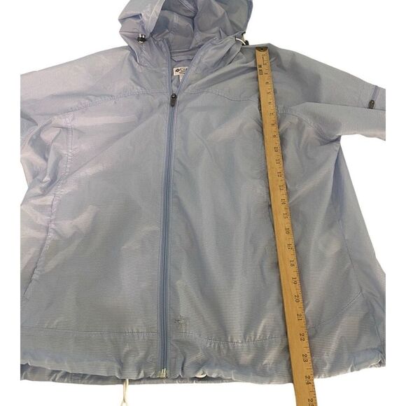 Columbia Packable Women's Blue Full Zip Windbreaker Jacket M (See Description) - Picture 8 of 10